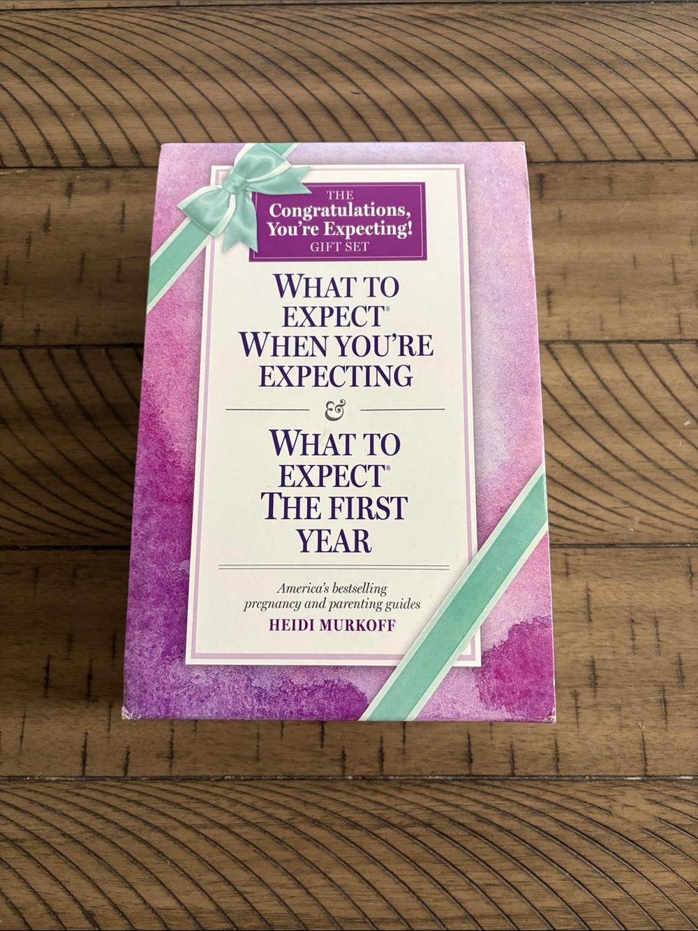 What to Expect Gift Set in Purple - Pregnancy & First Year Guide